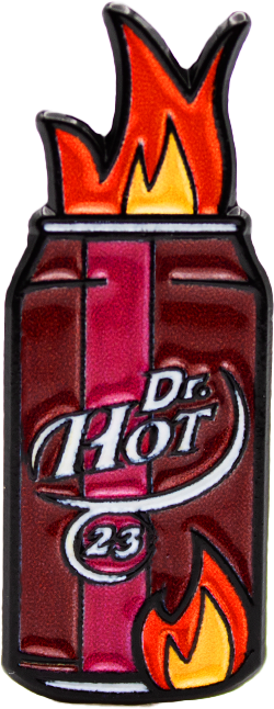 Hot Dr Pepper Pin
