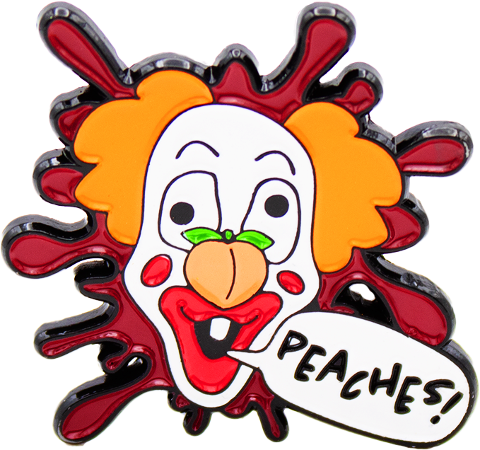 Peaches the Clown Pin