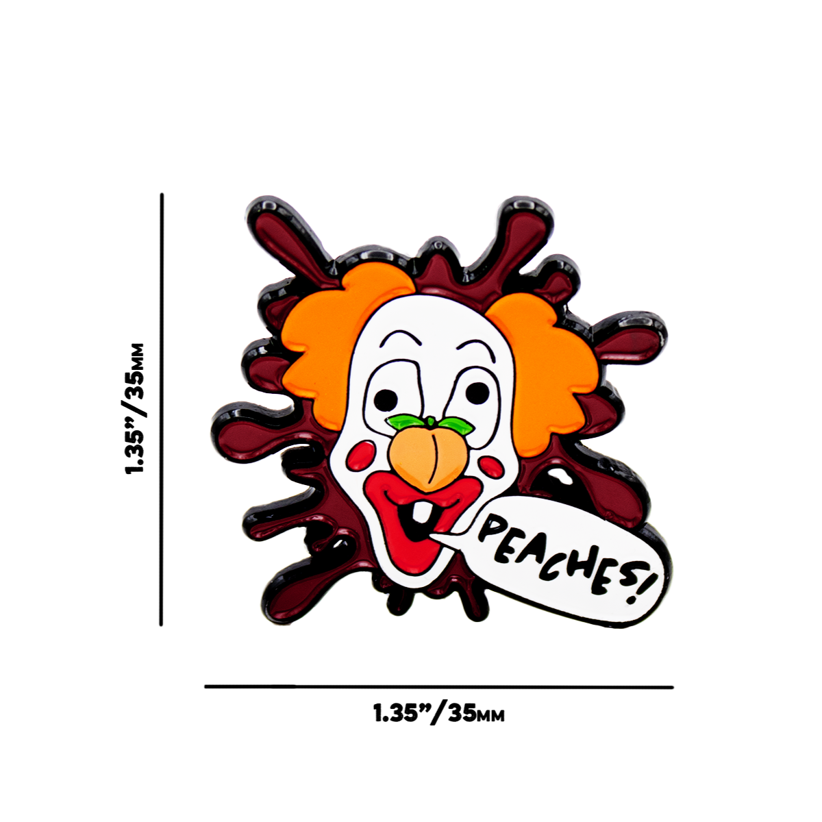 Peaches the Clown Pin