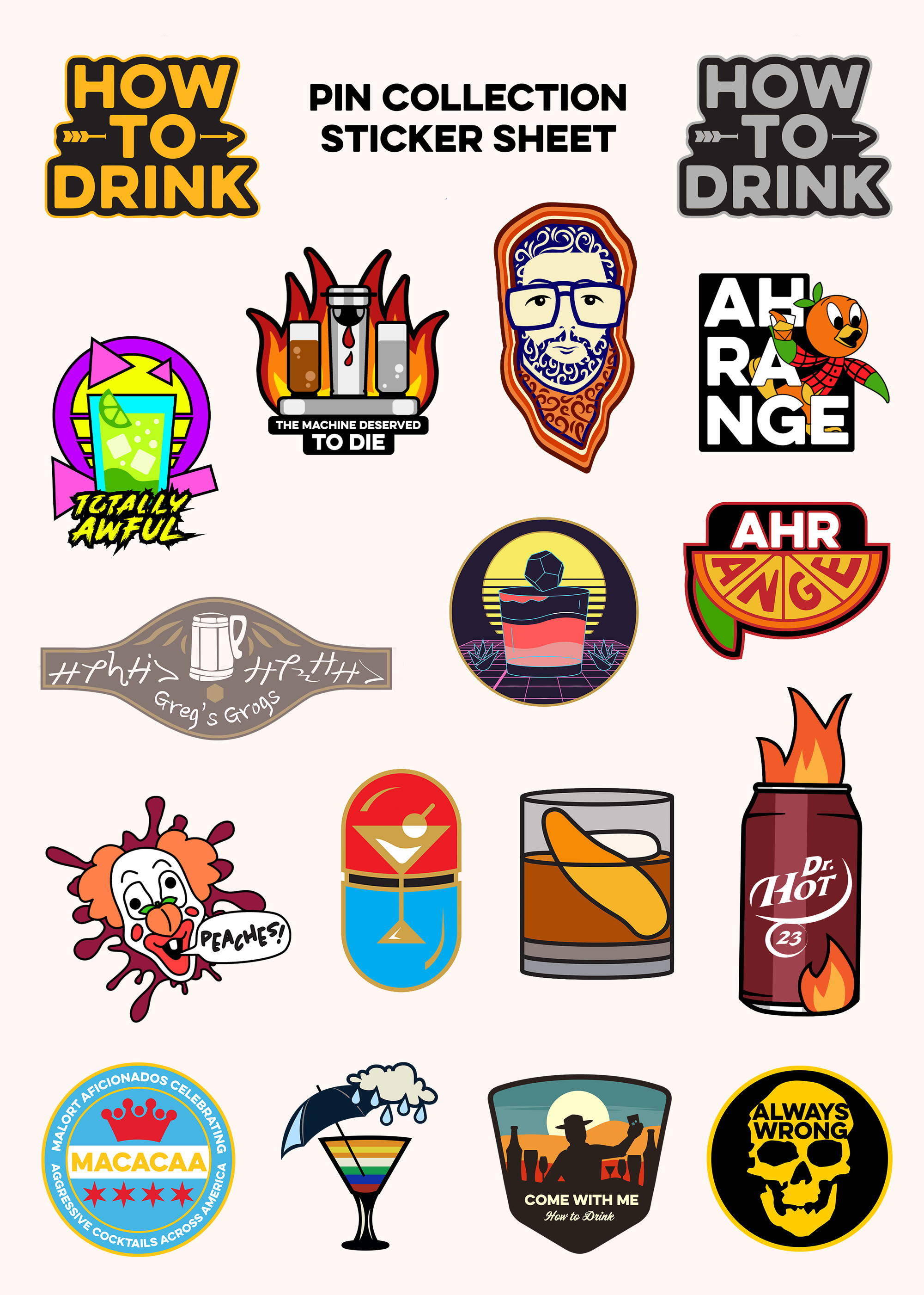 NEW: Pin Collection Sticker Sheet